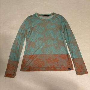 Prana long sleeve skiing layer Francie pattern shirt top XS